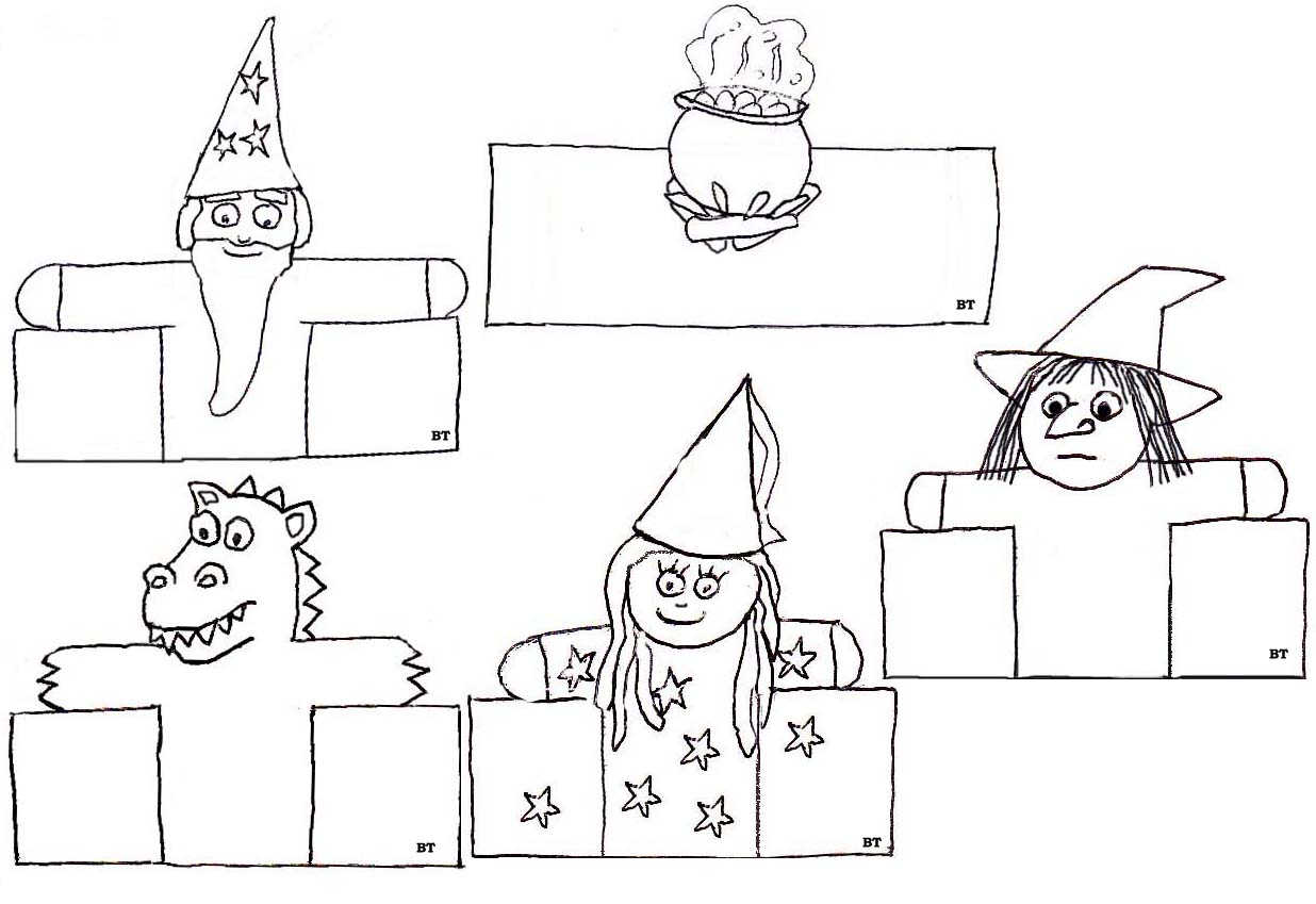 Théâtre De Marionnettes à Doigts Avec Des Personnages De Contes De Fées